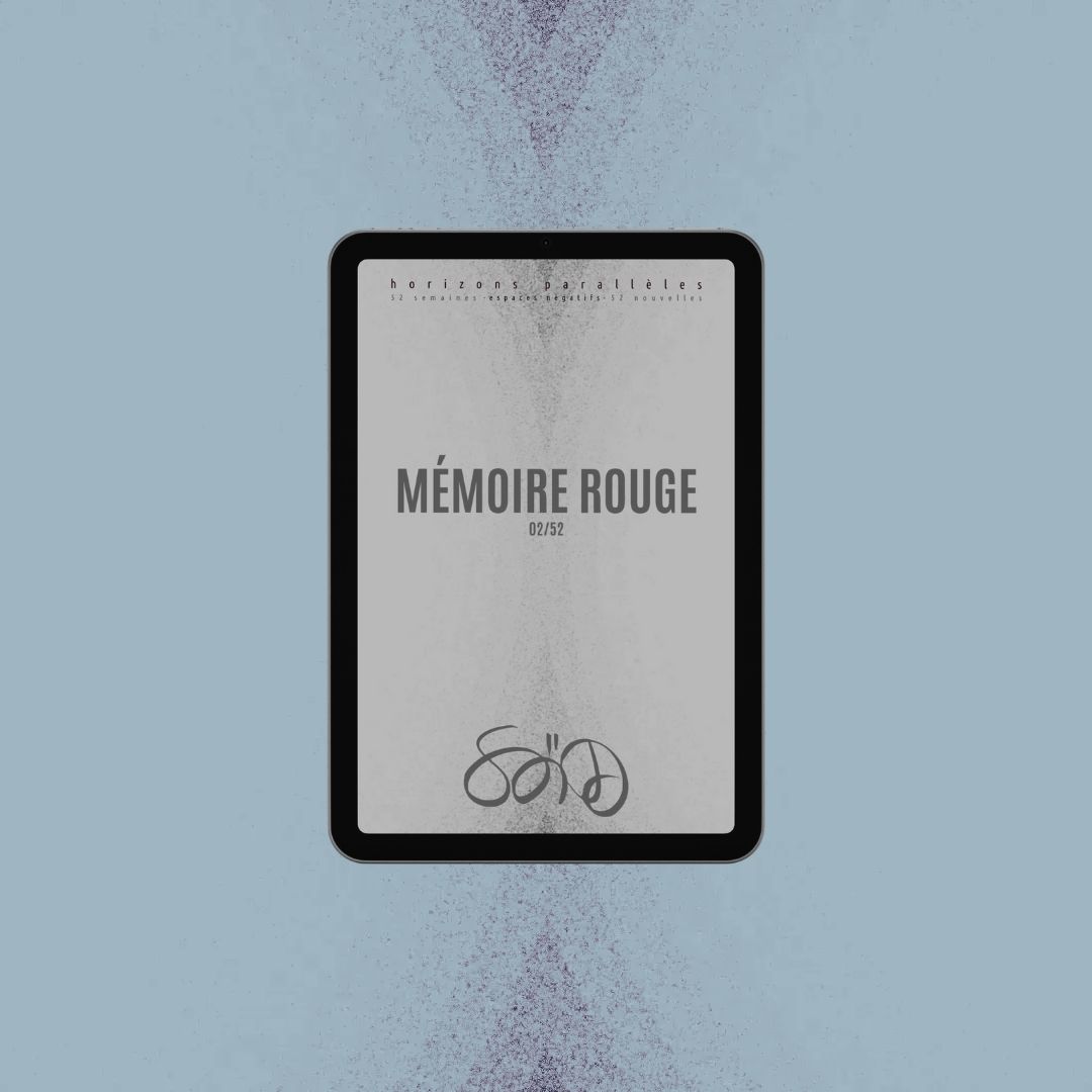 couveture de nouvelle du projet "Horizons parallèles Espaces négatifs" sur liseuse