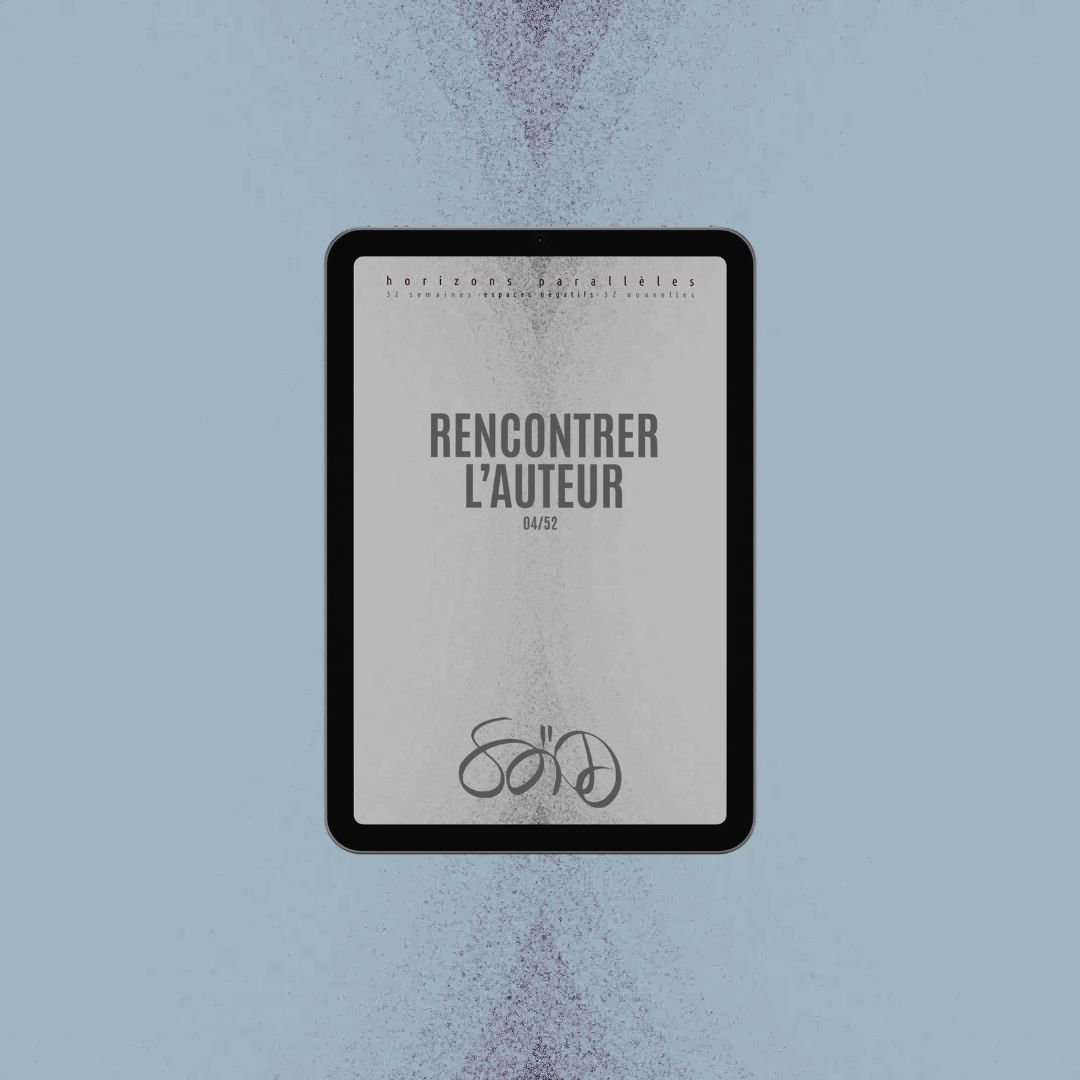 couveture de nouvelle du projet "Horizons parallèles Espaces négatifs" sur liseuse