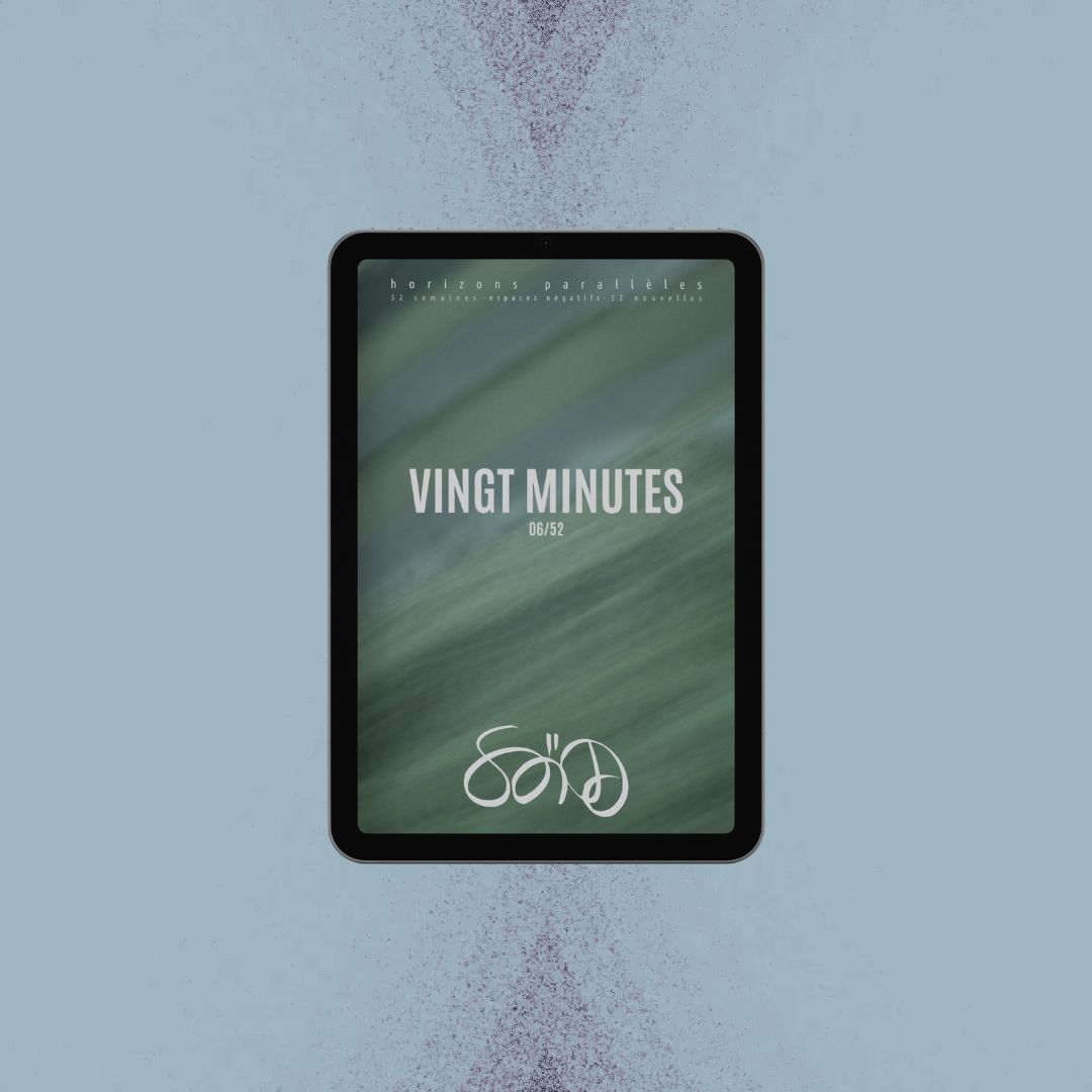 couveture de nouvelle du projet "Horizons parallèles Espaces négatifs" sur liseuse