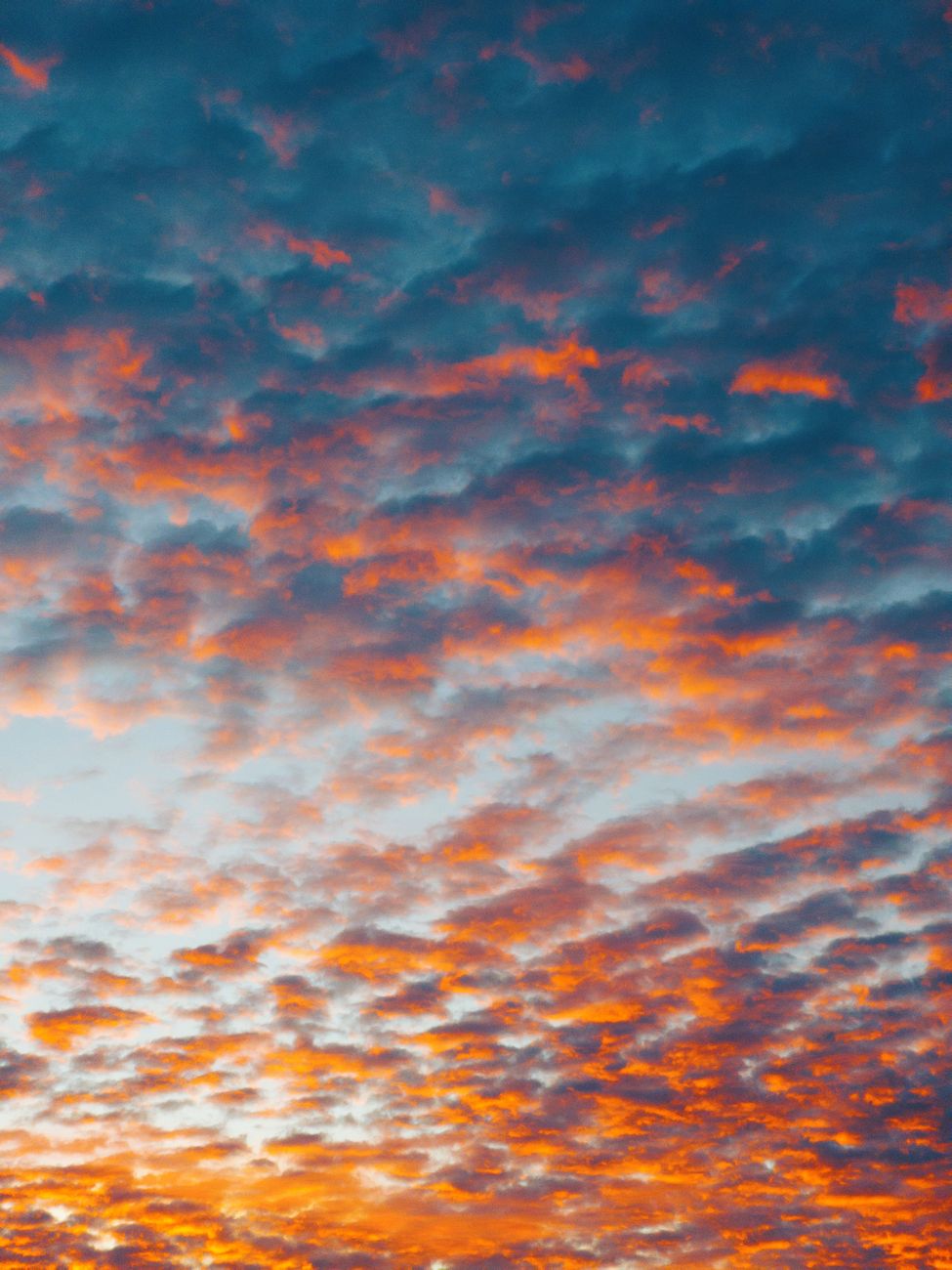 vibrant colorful clouds at sunset in brazil